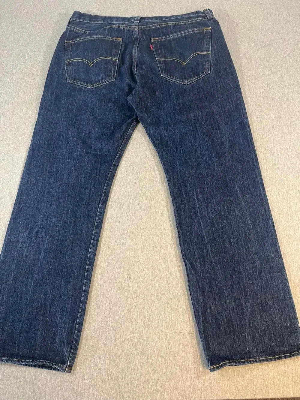 Levi's 501 Original Fit Straight Leg Dark Wash Denim Jeans Button Fly 36x30(29)